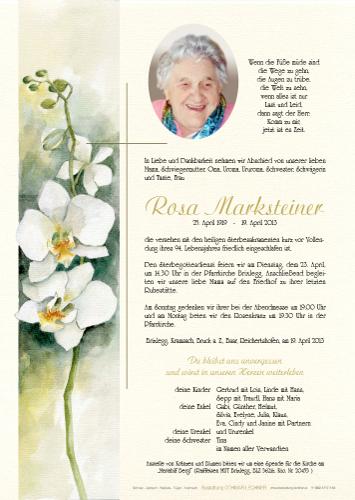 Parte von Rosa Marksteiner