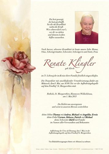 Parte von Renate Klingler