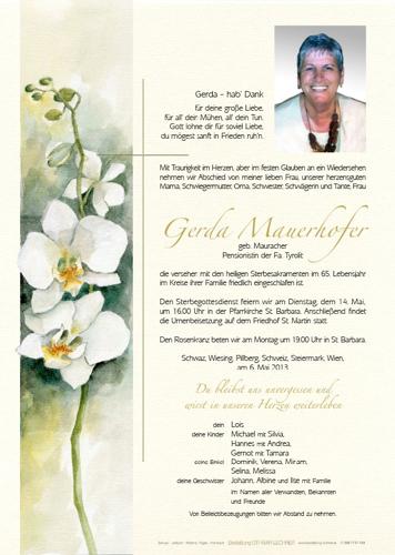 Parte von Gerda Mauerhofer