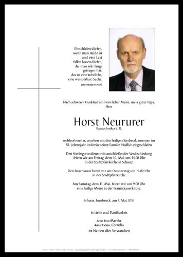 Parte von Horst Neururer