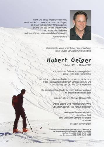 Parte von Hubert Geiger