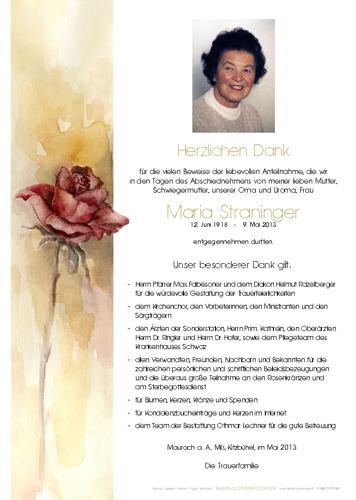 Parte von Maria Straninger