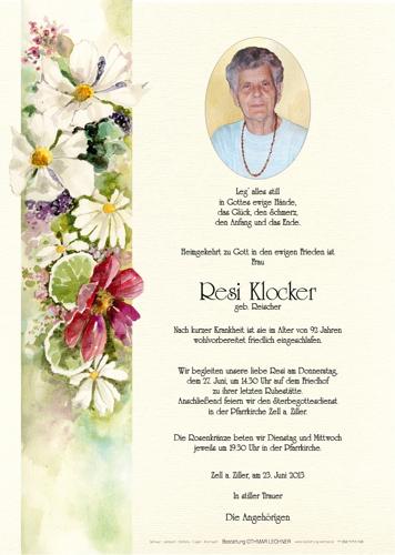 Parte von Theresia Klocker