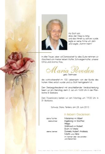 Parte von Maria Povoden