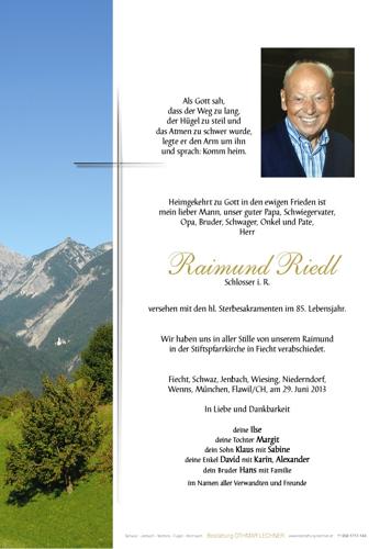 Parte von Raimund Riedl