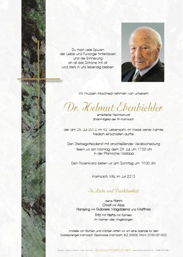 Parte von Ebenbichler Helmut Dr.