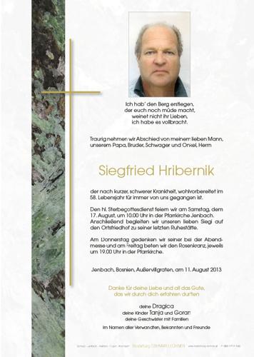 Parte von Siegfried Hribernik