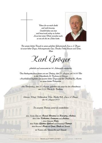 Parte von Karl Gröger