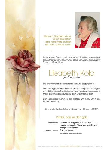 Parte von Elisabeth Kolp
