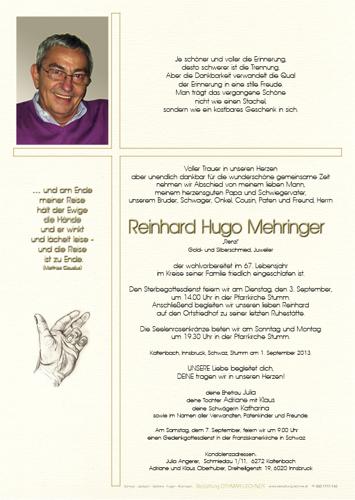 Parte von Reinhard Mehringer
