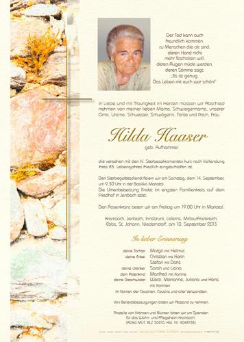 Parte von Hildegard Haaser