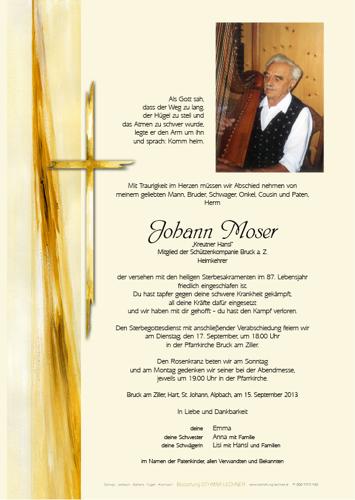 Parte von Johann Moser