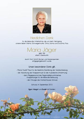 Parte von Maria Jäger