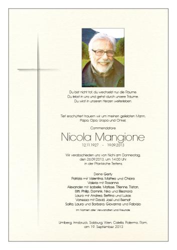 Parte von Nicola Mangione