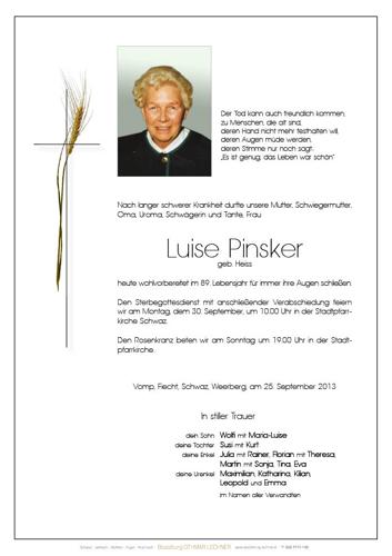 Parte von Luise Pinsker