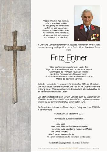 Parte von Friedrich Entner