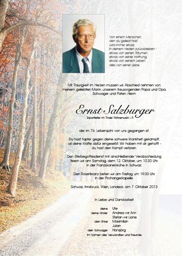 Parte von Ernst Salzburger