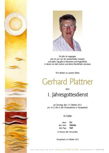 Parte von Gerhard Plattner