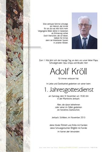 Parte von Adolf Kröll