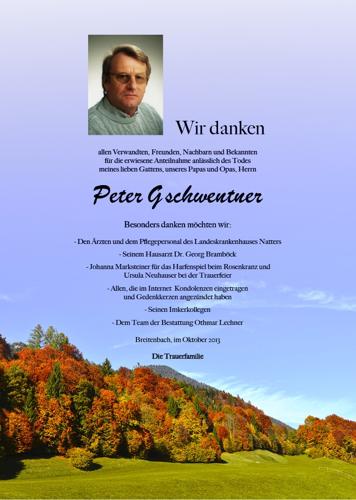 Parte von Peter Gschwentner