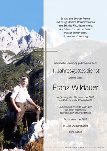 Parte von Franz Wildauer