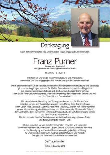 Parte von Franz Purner