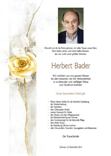 Parte von Herbert Bader
