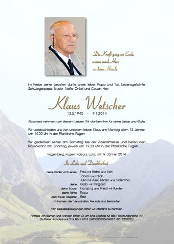 Parte von Klaus Wetscher