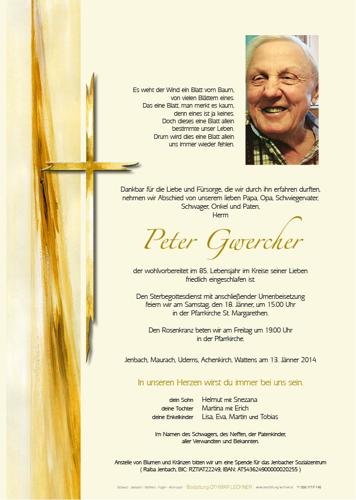Parte von Peter Gwercher