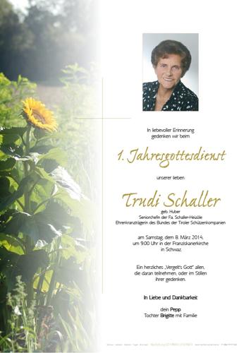Parte von Trudi Schaller