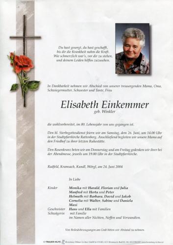 Parte von Elisabeth Einkemmer