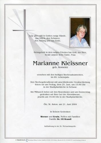 Parte von Marianne Kleissner