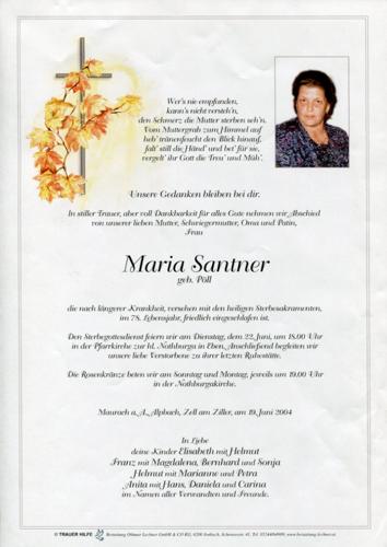 Parte von Maria Santner