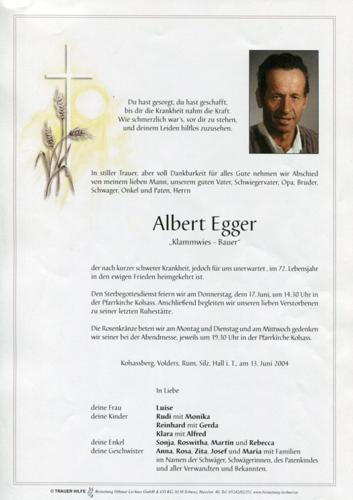 Parte von Albert Egger