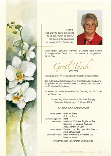 Parte von Margarethe Tusch