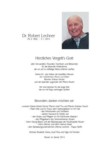 Parte von Dr. Robert Lechner