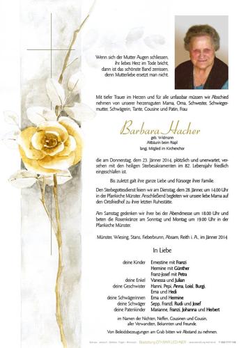 Parte von Barbara Hacher