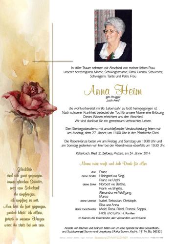 Parte von Anna Heim