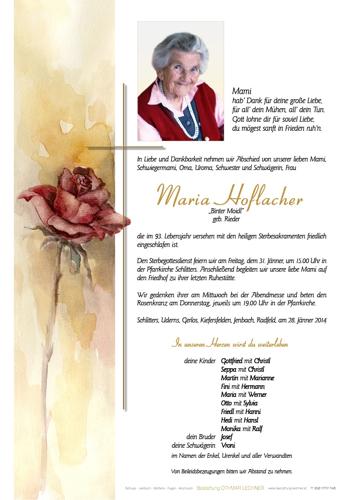 Parte von Maria Hoflacher