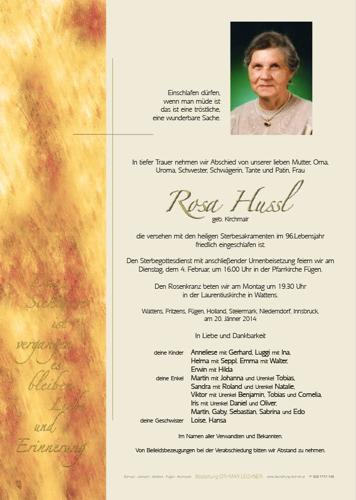 Parte von Rosa Hussl