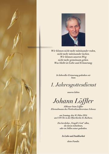 Parte von Johann Löffler