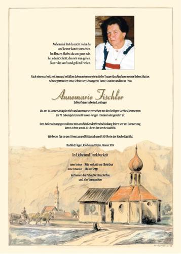 Parte von Annemarie Fischler