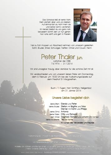 Parte von Peter Thaler