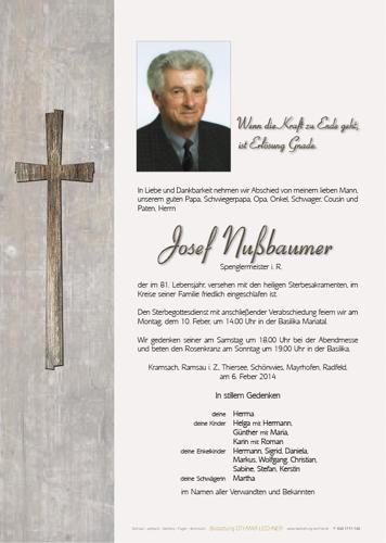 Parte von Josef Nu%C3%9Fbaumer