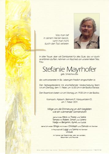 Parte von Stephania Mayrhofer