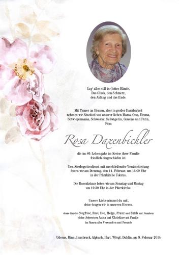 Parte von Rosa Daxenbichler