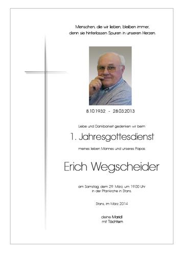 Parte von Erich Wegscheider