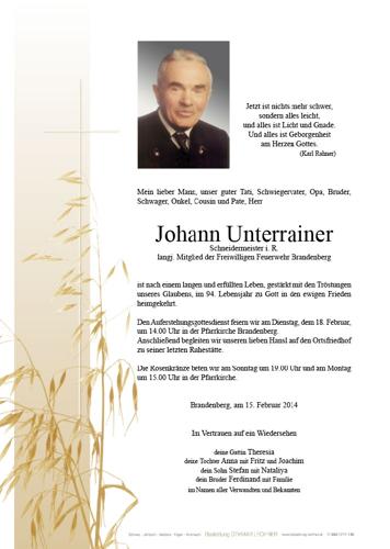Parte von Johann Unterrainer