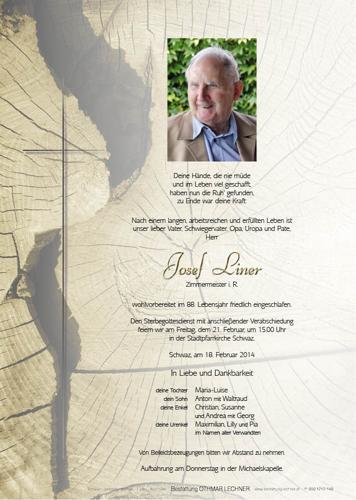 Parte von Josef Liner