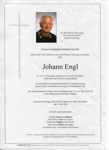Parte von Johann Engl